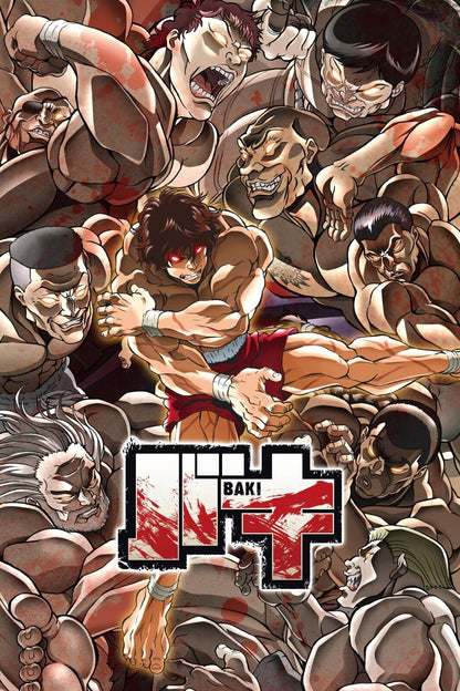 Baki The Grappler Anime Poster Japanese Animation Wall Art Martial Arts Manga Print