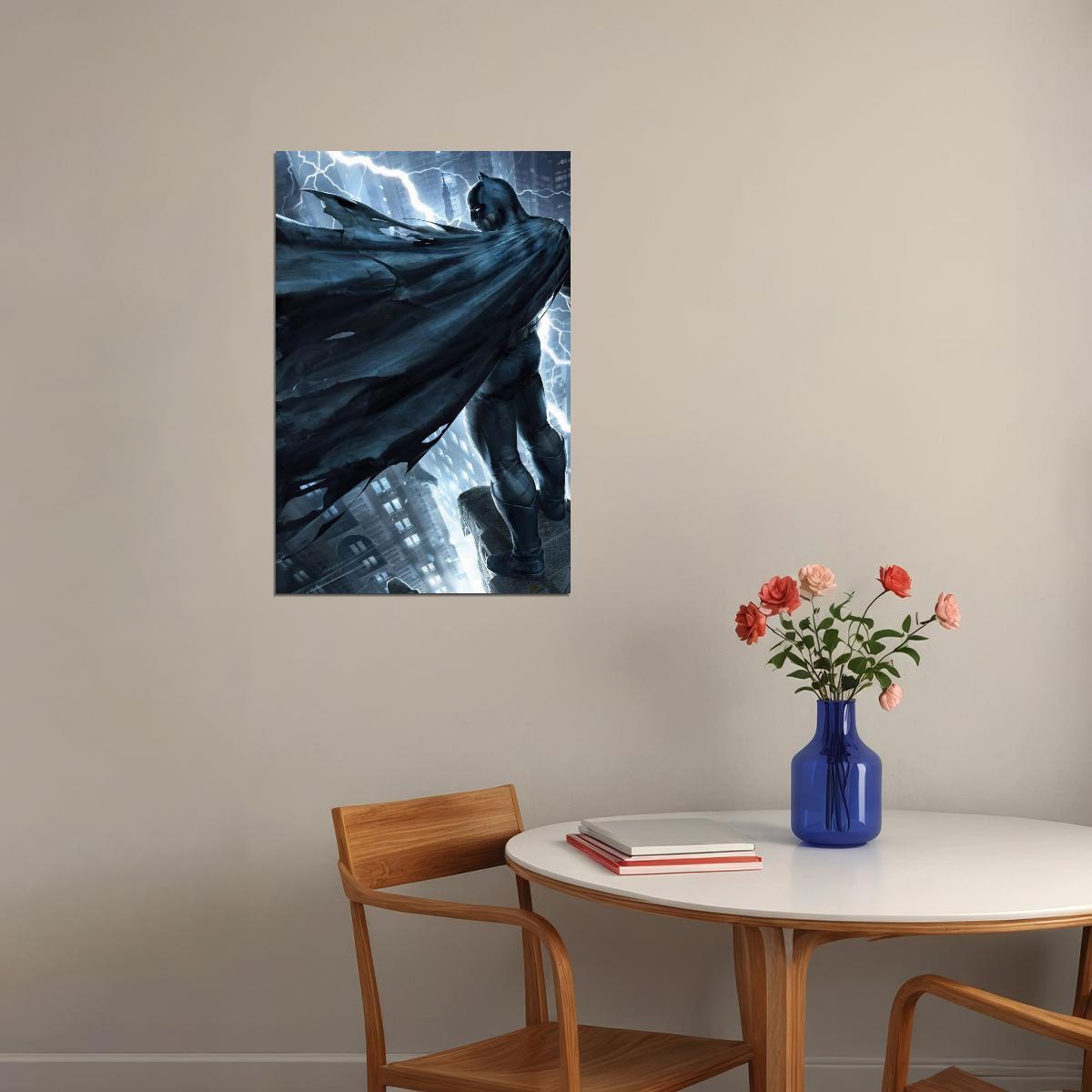 Batman Movie Poster Dc Comics Superhero Wall Art Comic Book Film Print - xonomax