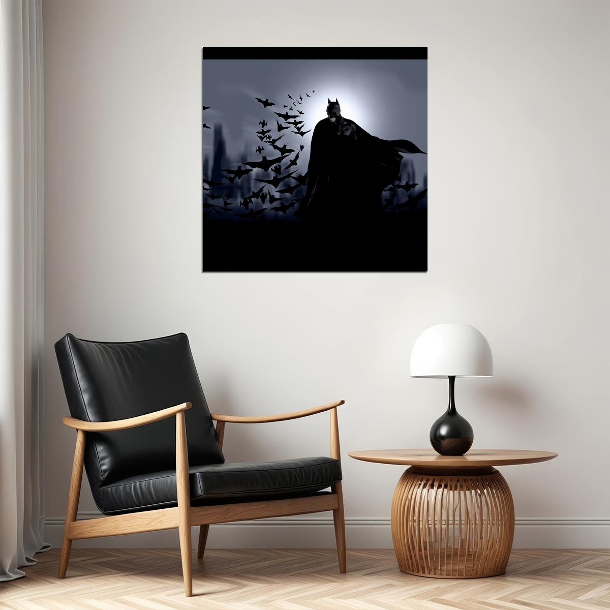 Batman Movie Poster Dc Comics Superhero Wall Art Comic Book Film Print - xonomax