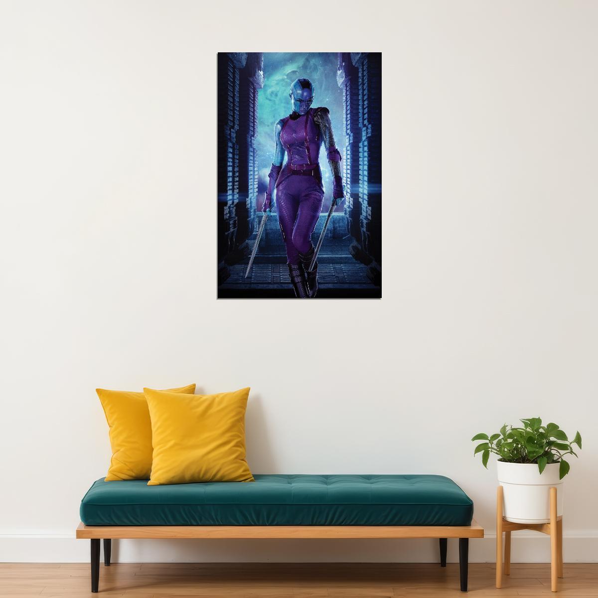 Guardians Of The Galaxy Nebula Movie Poster Marvel Wall Art Sci-fi Film Print - xonomax