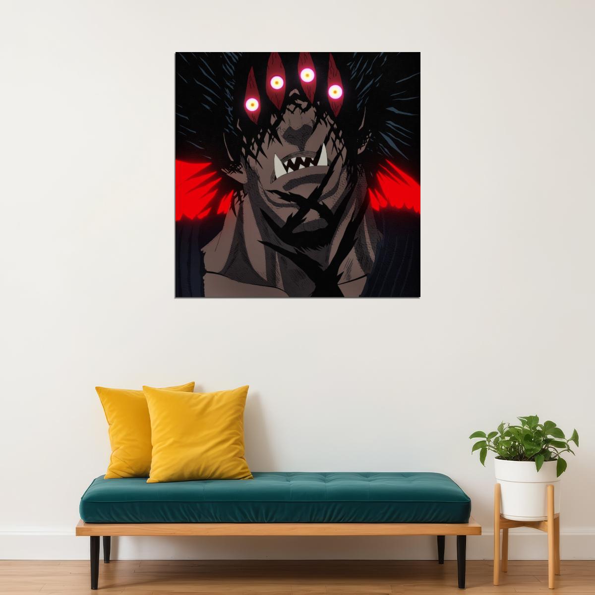 One Punch Man Gouketsu Anime Poster Japanese Manga Art Wall Print