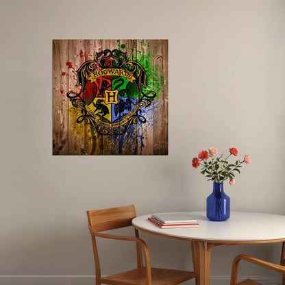 Harry Potter Hogwarts Castle Movie Poster Magic School Print Magic Fantasy Film Wall Art - xonomax