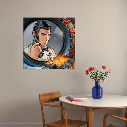 Archer Animated Series Poster Comedy Show Wall Art Fx Network Print - xonomax