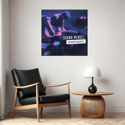 Shawn Mendes Unplugged Album Cover Art Music Poster Print - xonomax