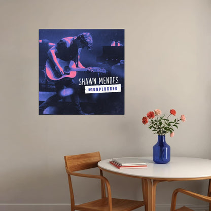 Shawn Mendes Unplugged Album Cover Art Music Poster Print - xonomax
