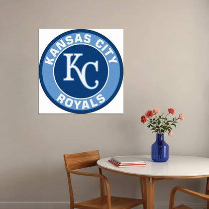 Kansas City Royals Logo Poster Mlb Team Wall Art