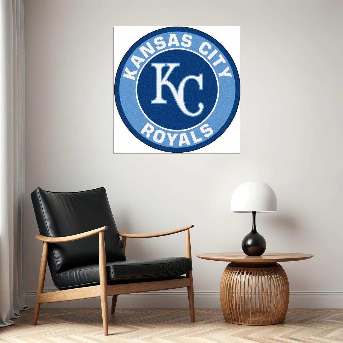 Kansas City Royals Logo Poster Mlb Team Wall Art