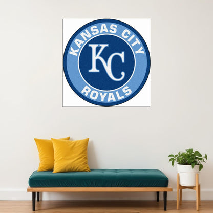 Kansas City Royals Logo Poster Mlb Team Wall Art