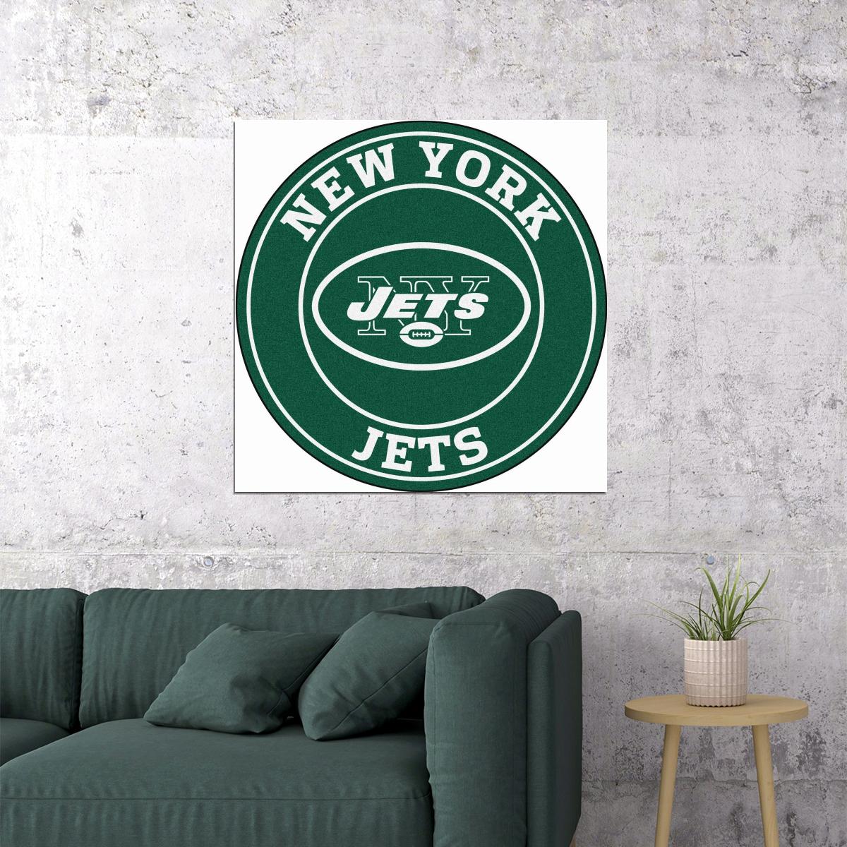 New York Jets Logo Poster Nfl Team Wall Art