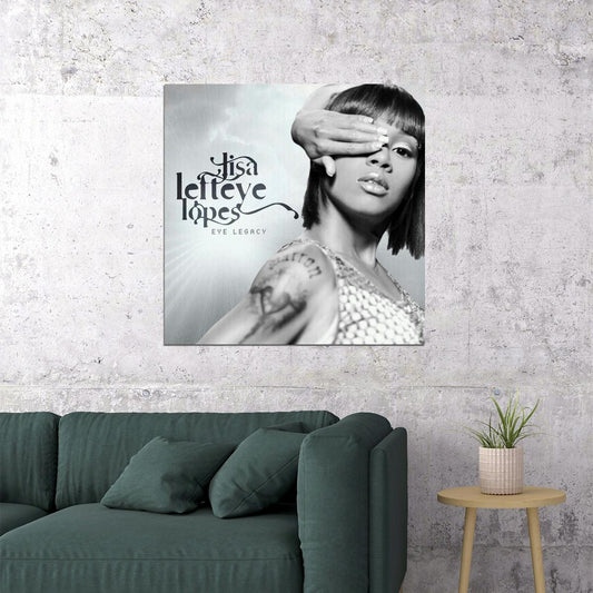 Lisa Left Eye Lopes Poster Rap Hip-hop Artist Wall Print - xonomax