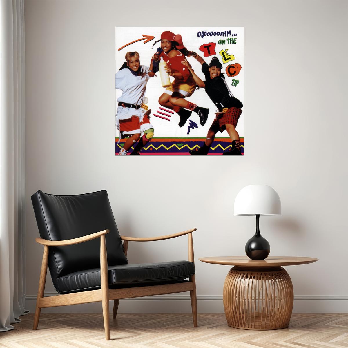 Tlc Ooooooohhh... On The Tlc Tip Album Cover Art Music Poster Iconic R&b Group Print