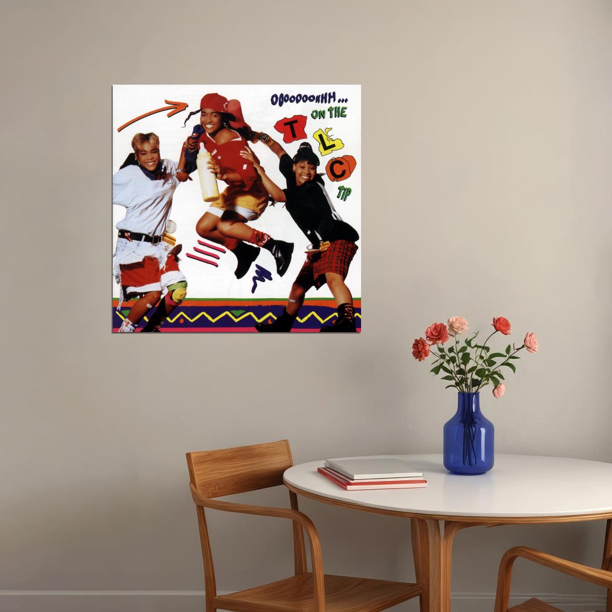 Tlc Ooooooohhh... On The Tlc Tip Album Cover Art Music Poster Iconic R&b Group Print