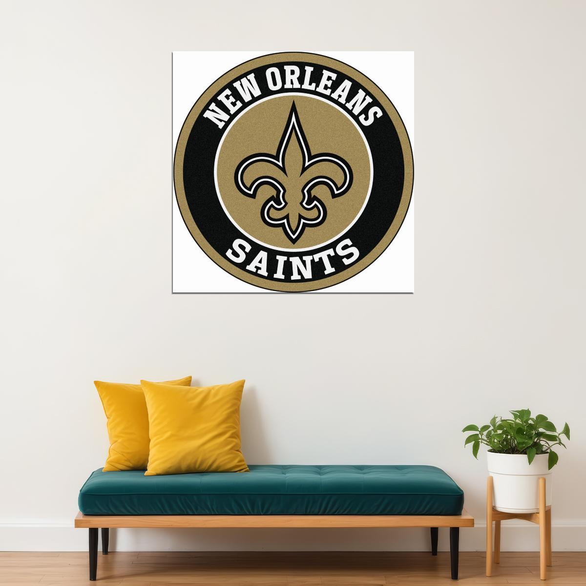 New Orleans Saints Logo Poster Nfl Team Wall Art