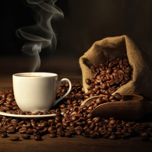 Coffee Cup & Beans Poster Kitchen Wall Art Culinary Decor Print - xonomax