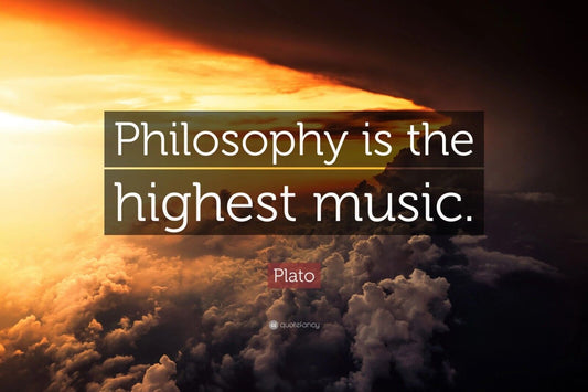 Plato Music Quote Philosophy Poster Philosophical Wisdom Wall Art Inspirational Print