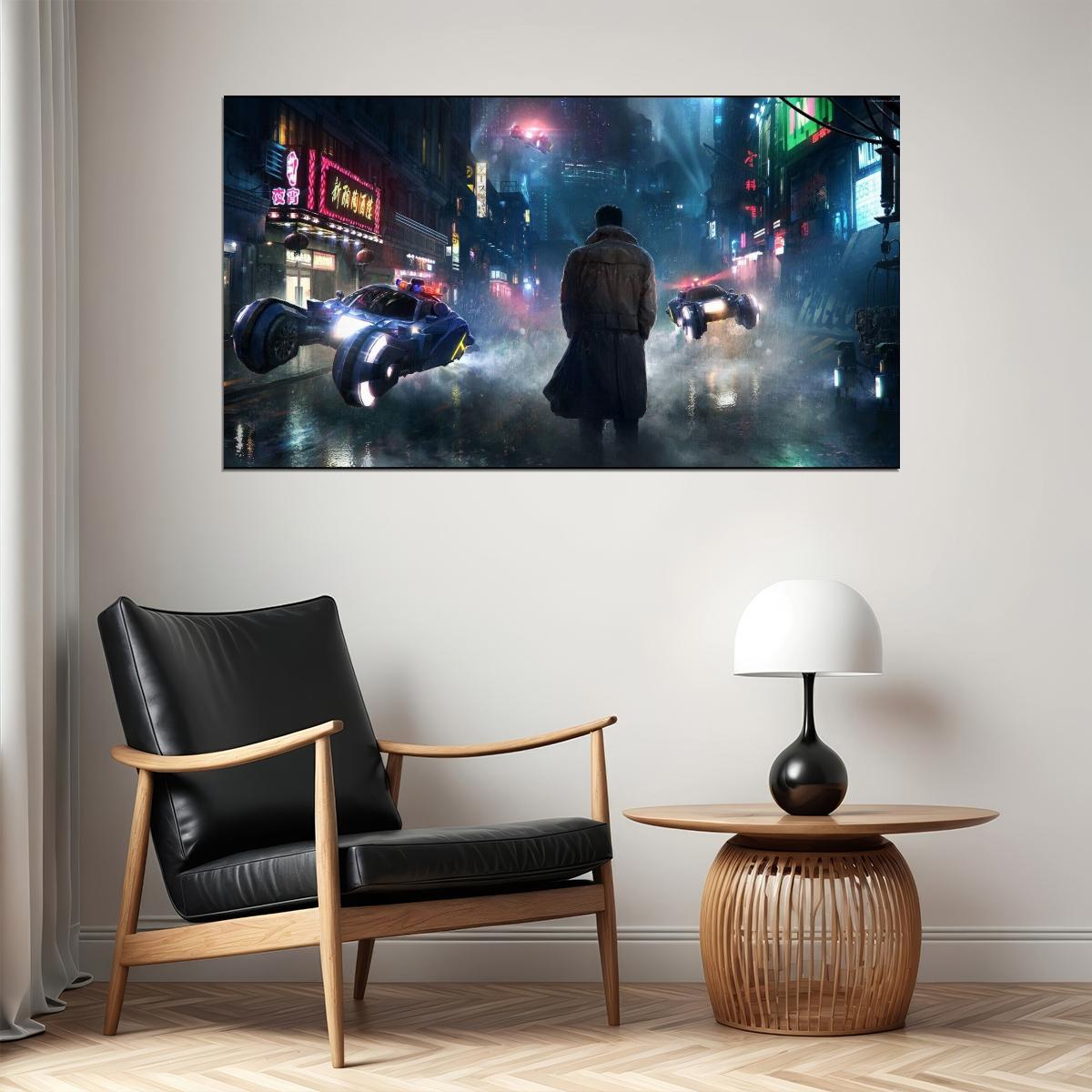 Blade Runner 2049 Movie Poster Sci-fi Film Wall Art Neo-noir Print