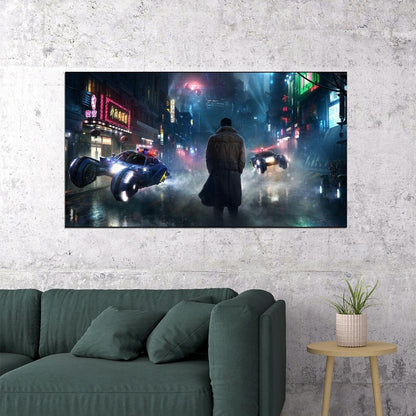 Blade Runner 2049 Movie Poster Sci-fi Film Wall Art Neo-noir Print