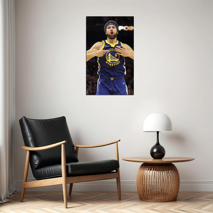 Klay Thompson Poster Nba Basketball Player Wall Art Motivational Sports Print