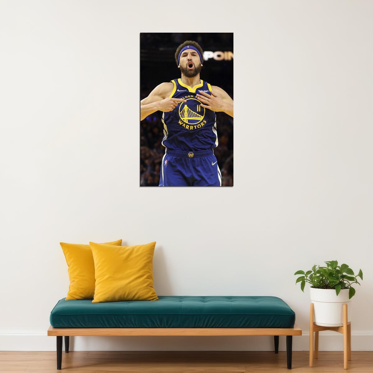 Klay Thompson Poster Nba Basketball Player Wall Art Motivational Sports Print