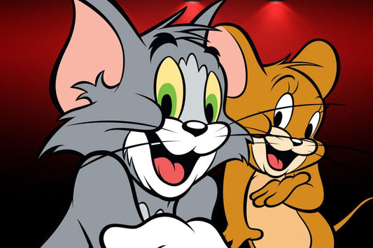 Tom And Jerry Poster Iconic Cartoon Duo Fun Classic Animation Art Retro Kids Wall Print