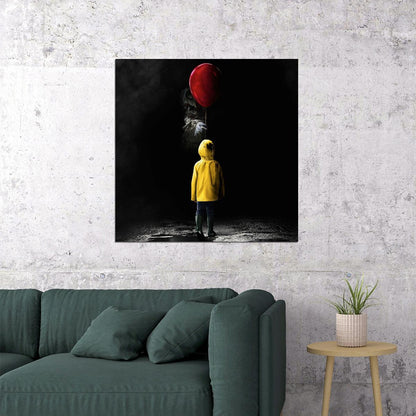 Pennywise It Movie Poster Horror Film Wall Art