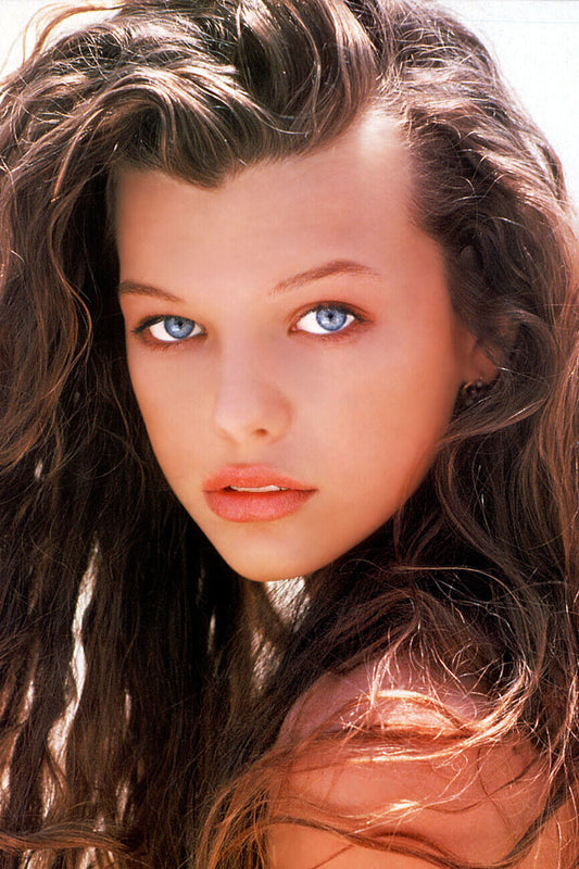 Milla Jovovich Young Celebrity Poster Famous Actress Hollywood Wall Art