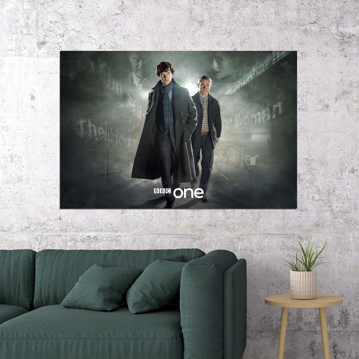 Sherlock Tv Show Movie Poster Detective Series Wall Print