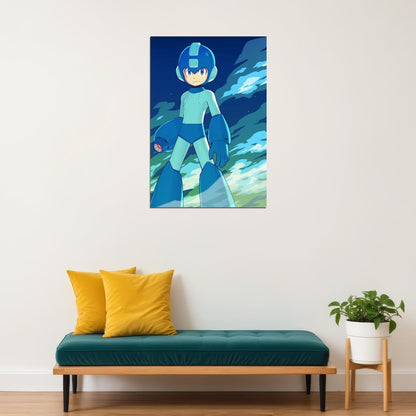 Mega Man Video Game Poster Nintendo Gamer Wall Art