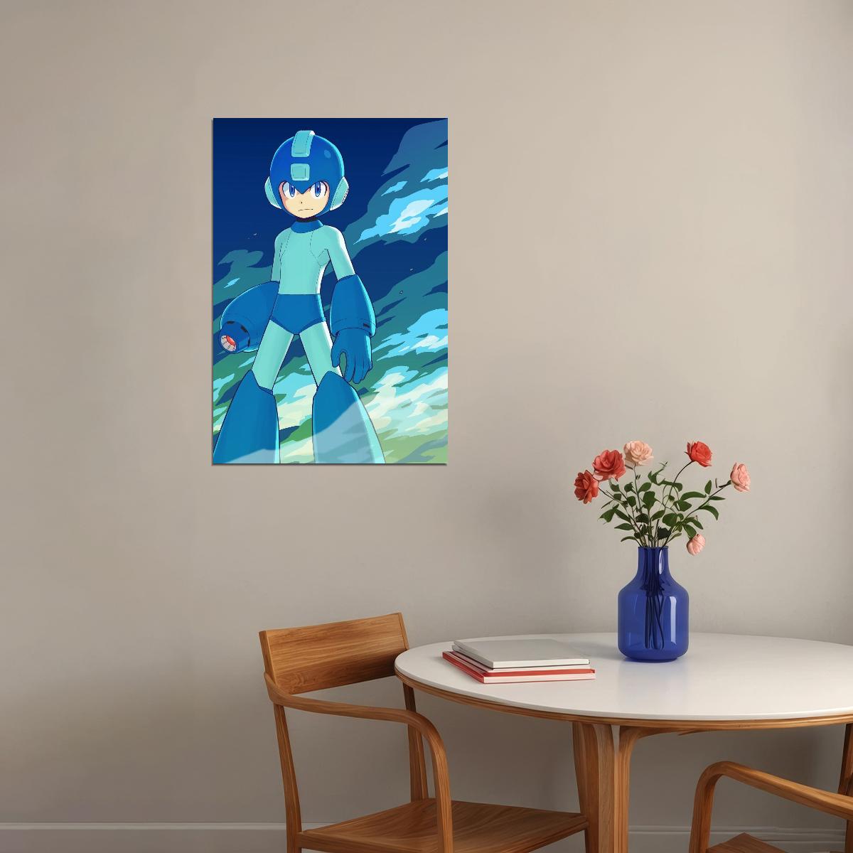 Mega Man Video Game Poster Nintendo Gamer Wall Art