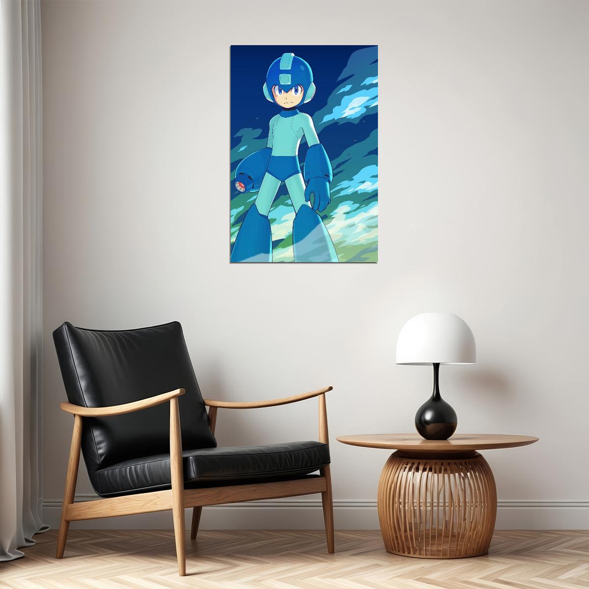 Mega Man Video Game Poster Nintendo Gamer Wall Art