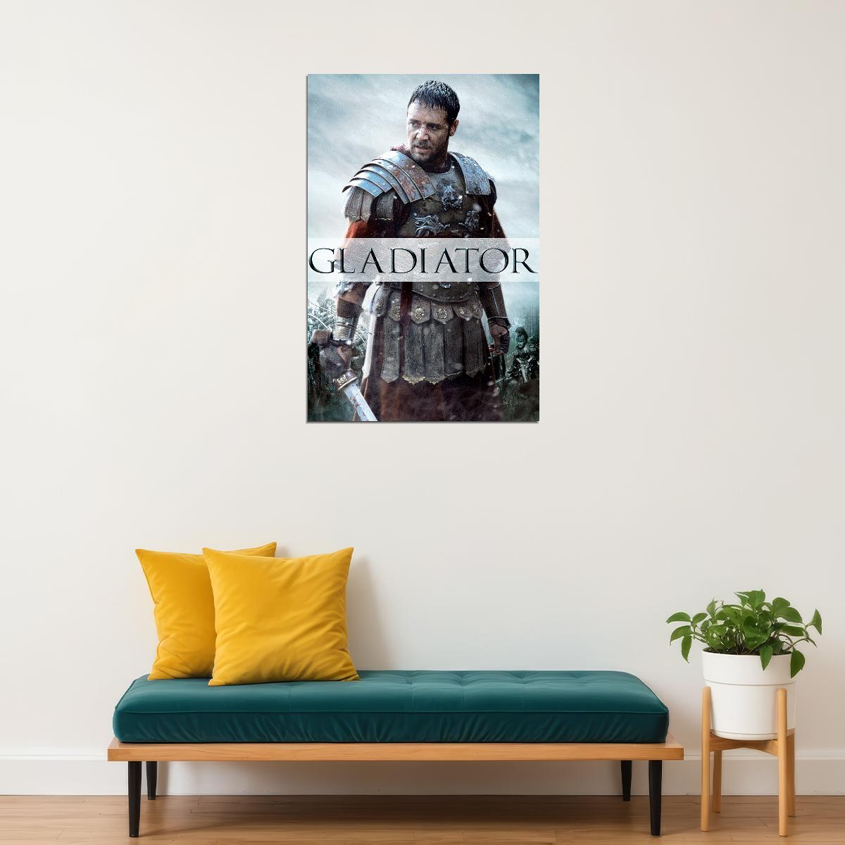 Gladiator Movie Poster Historical Drama Film Wall Art Epic Action Print