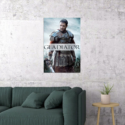 Gladiator Movie Poster Historical Drama Film Wall Art Epic Action Print