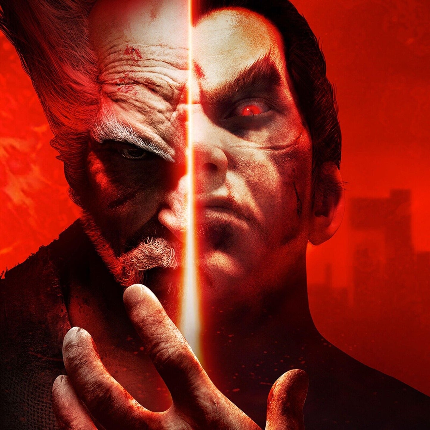 Tekken Heihachi & Jin Character Poster Fighting Video Game Wall Art