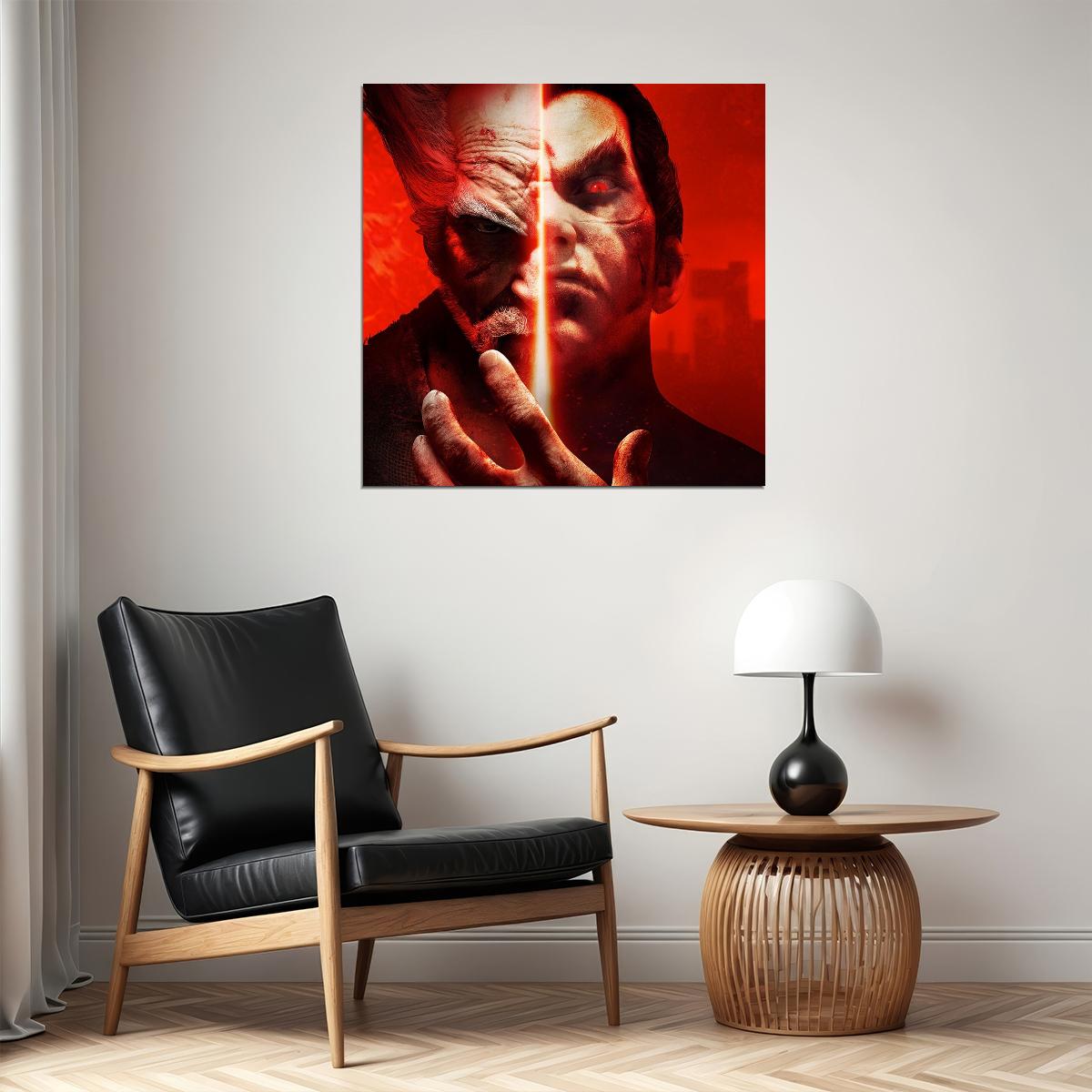 Tekken Heihachi & Jin Character Poster Fighting Video Game Wall Art