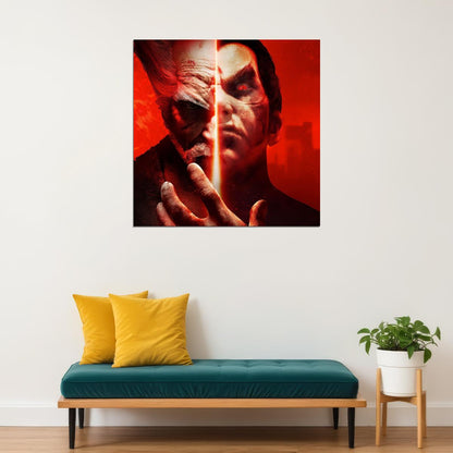 Tekken Heihachi & Jin Character Poster Fighting Video Game Wall Art