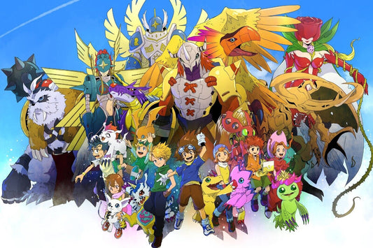 Digimon Anime Poster Japanese Animation Wall Art Digital Monsters Series Print