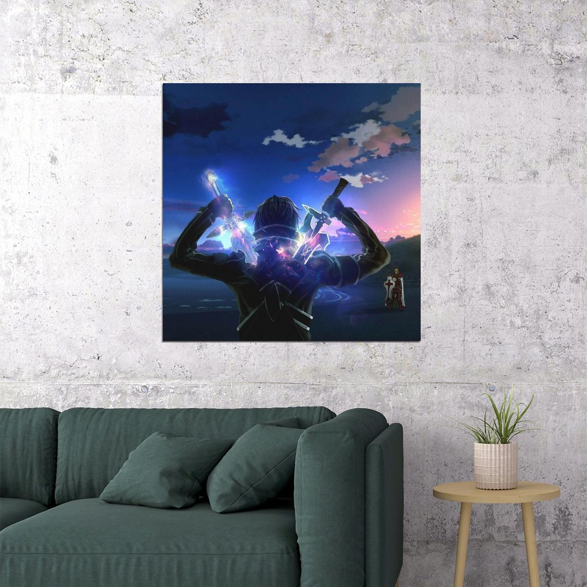 Sword Art Online Anime Poster Iconic Fantasy Adventure Wall Art