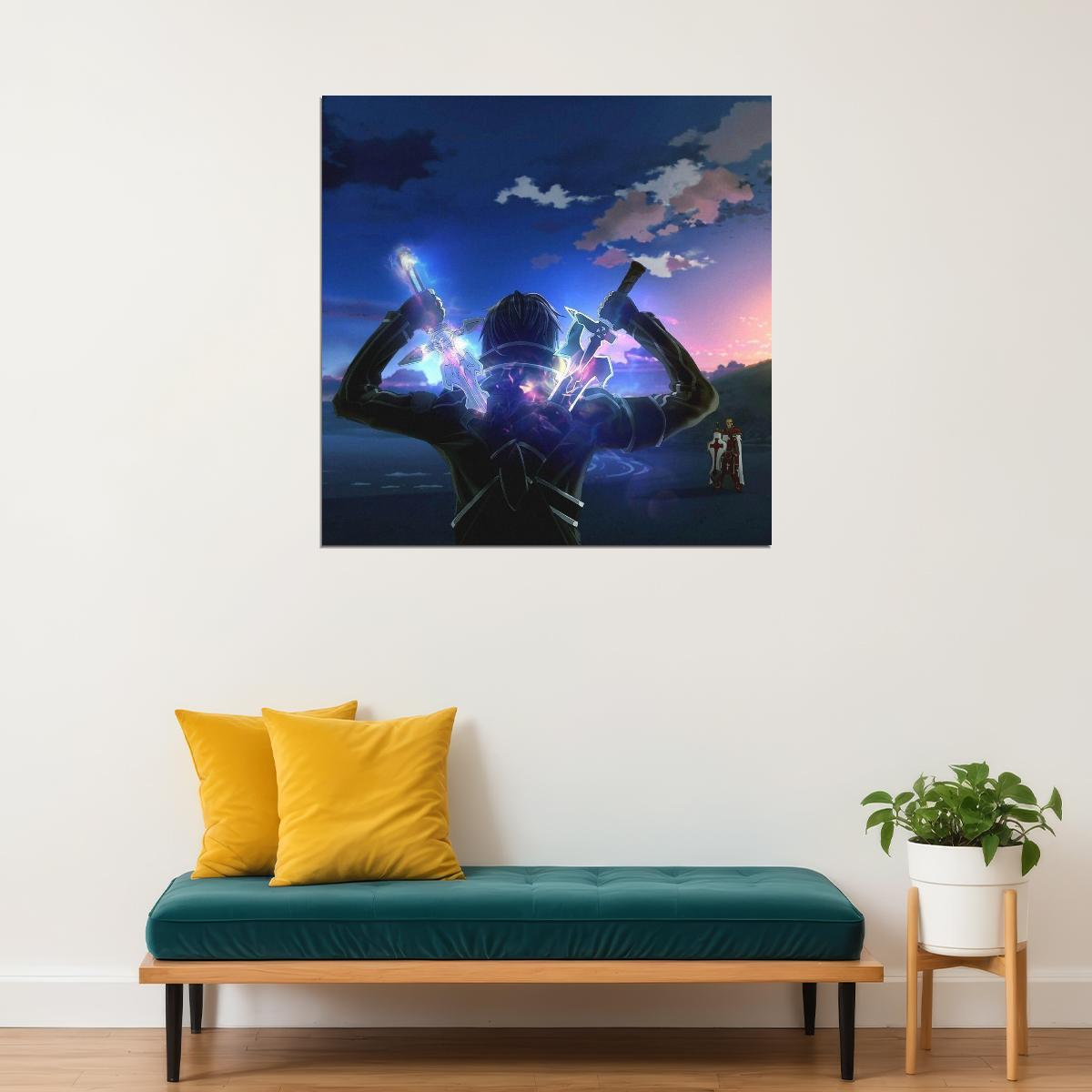 Sword Art Online Anime Poster Iconic Fantasy Adventure Wall Art