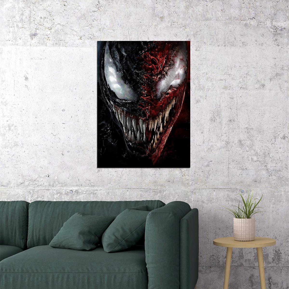 Venom & Carnage Marvel Comic Art Superhero Poster