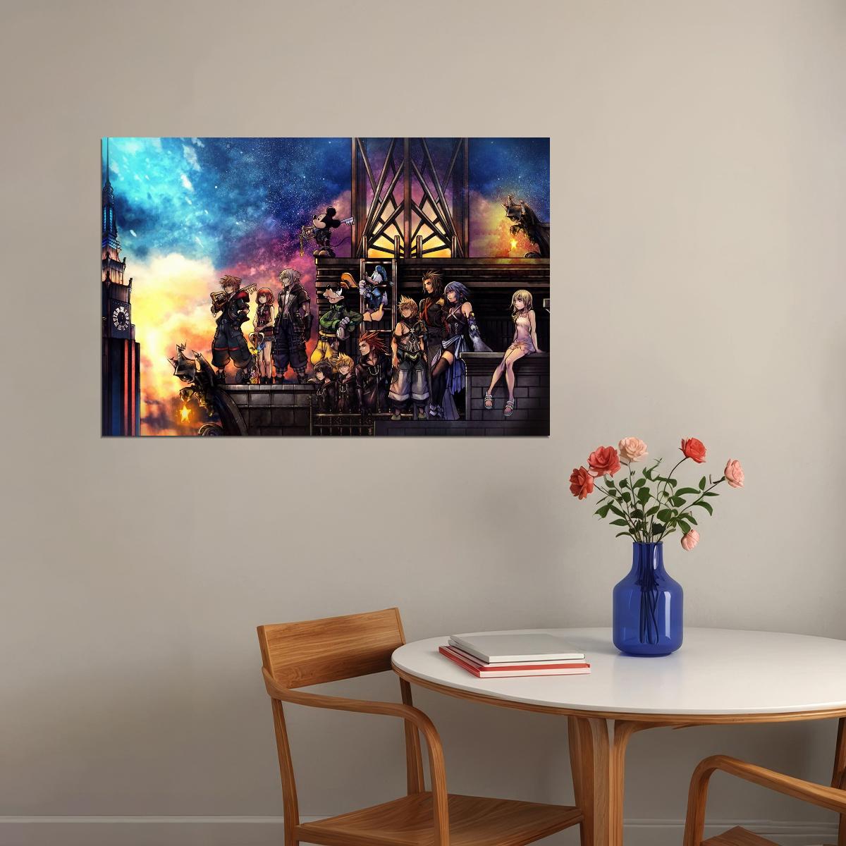 Kingdom Hearts Video Game Poster Nintendo Wall Art Gamer Print