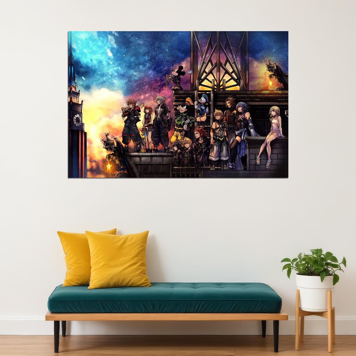 Kingdom Hearts Video Game Poster Nintendo Wall Art Gamer Print