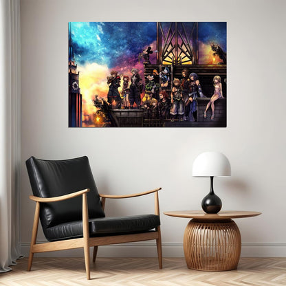 Kingdom Hearts Video Game Poster Nintendo Wall Art Gamer Print