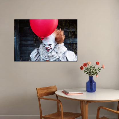 Pennywise It Movie Poster Horror Film Wall Art