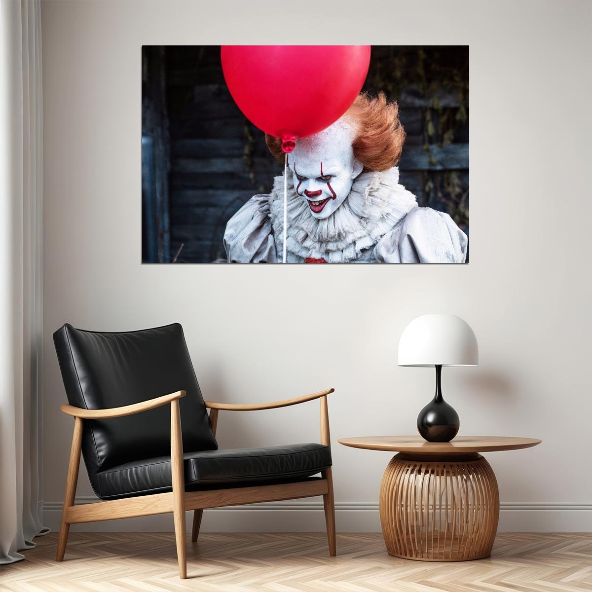 Pennywise It Movie Poster Horror Film Wall Art