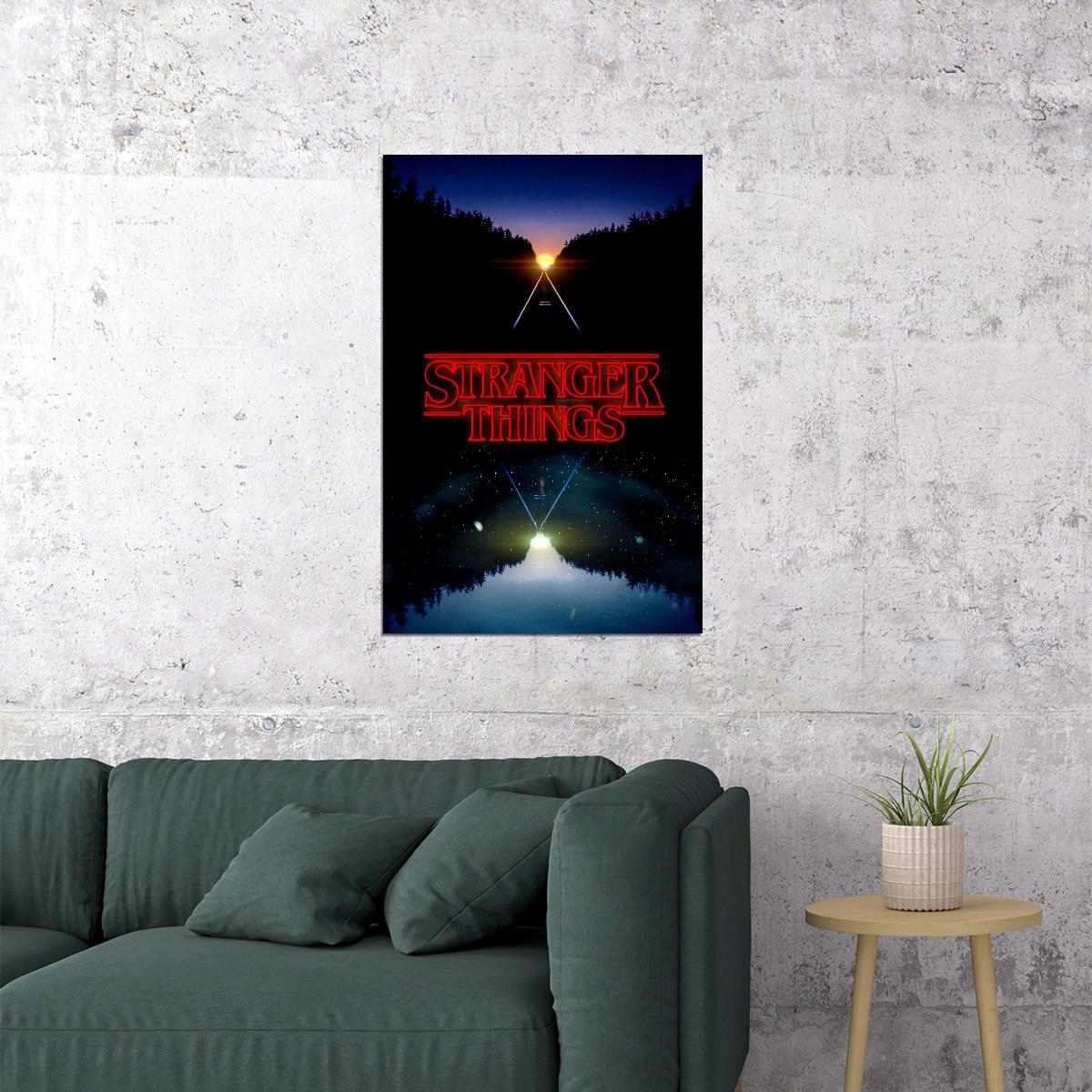 Stranger Things Tv Show Movie Poster Retro Sci-fi Print