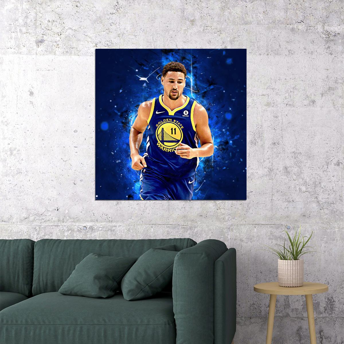 Klay Thompson Poster Nba Basketball Player Wall Art Motivational Sports Print