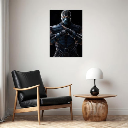 Mortal Kombat Sub-zero Video Game Poster Gamer Wall Art Print