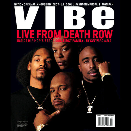 Vibe Live From Death Row Dr. Dre Snoop Dogg Tupac Hip Hop Album Cover 90s Rap Retro Music Poster - xonomax