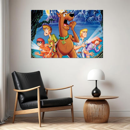 Scooby-doo Poster Classic Tv Cartoon Fun Wall Art Kids Print