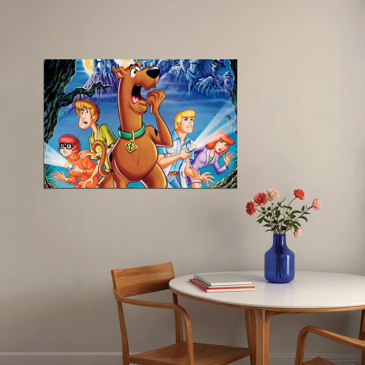 Scooby-doo Poster Classic Tv Cartoon Fun Wall Art Kids Print